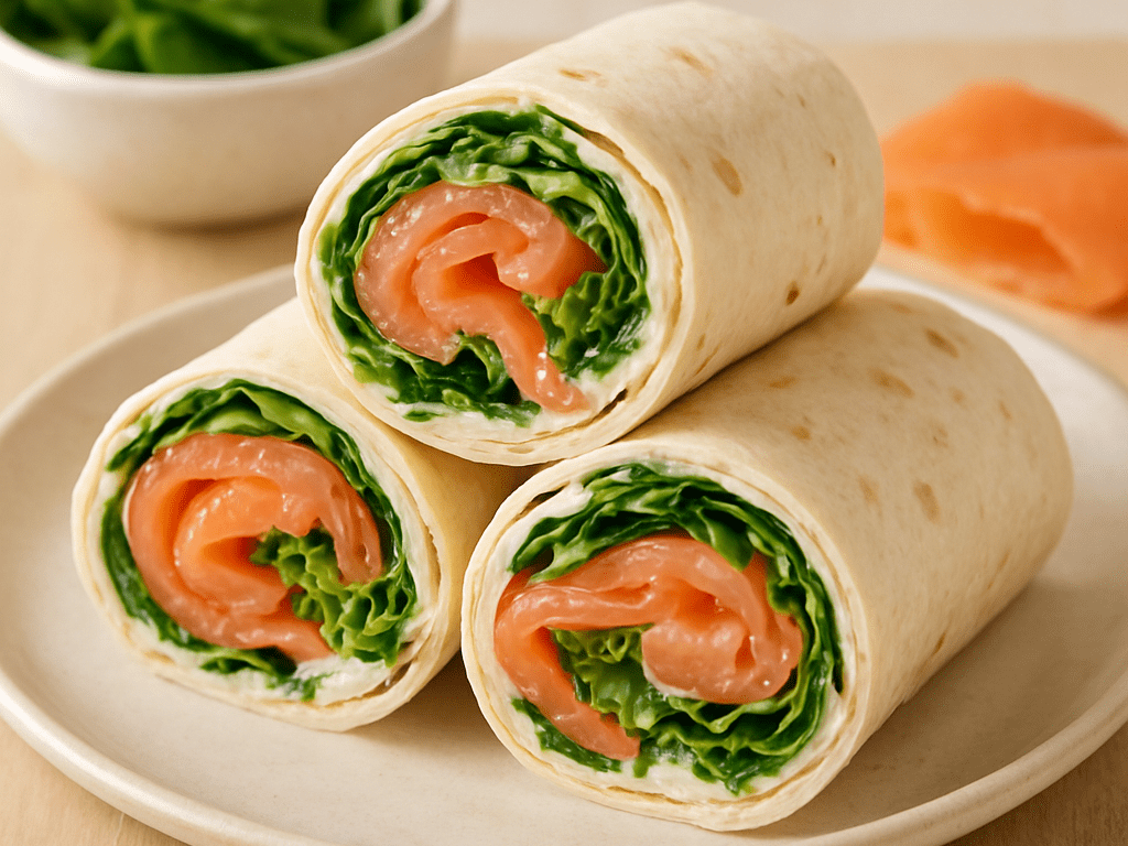 Koude wrap met zalm