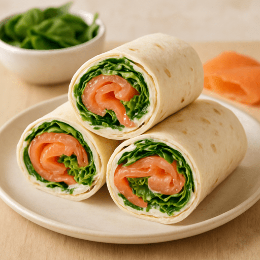 Koude wrap met zalm