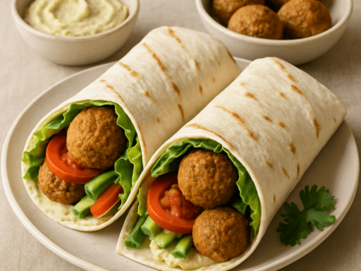 Lunch wrap met falafel