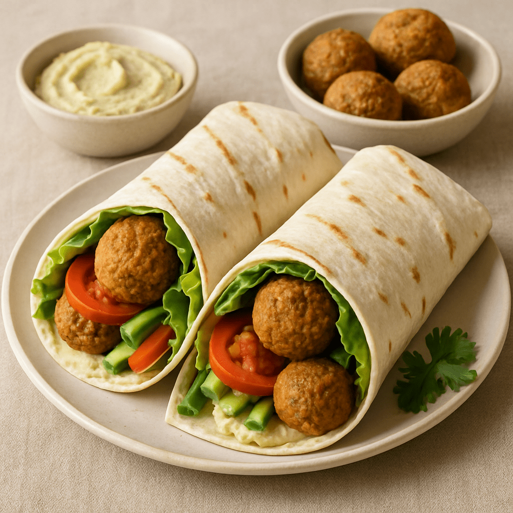 Lunch wrap met falafel