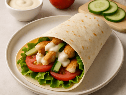 Makkelijke wrap met weinig ingrediënten