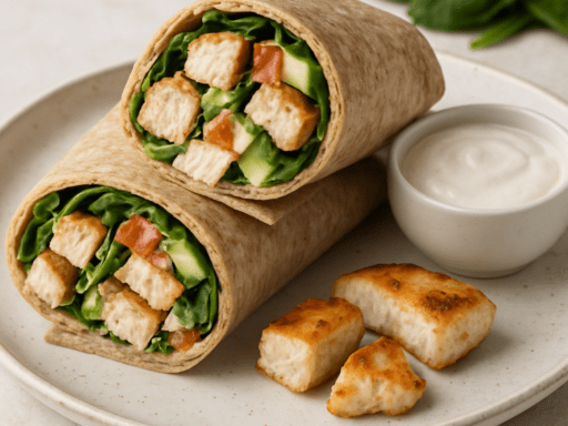 Proteïnerijke wrap met kip