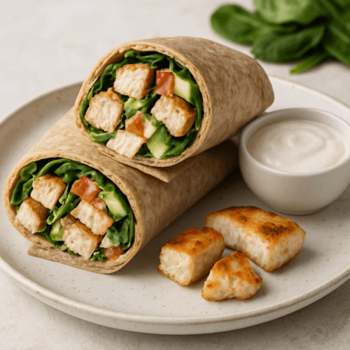 Proteïnerijke wrap met kip