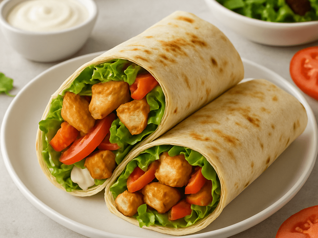 Snelle wrap met kip binnen 15 minuten