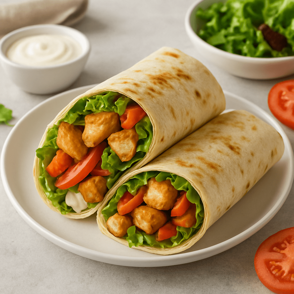 Snelle wrap met kip binnen 15 minuten