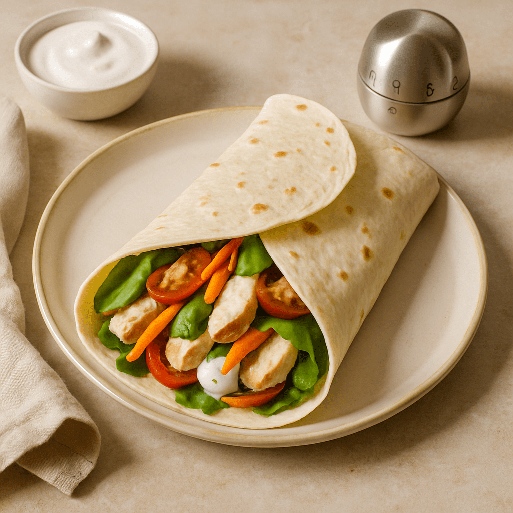 Wrap in 10 minuten gemaakt