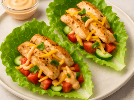 Wrap met sla wraps in plaats van tortilla