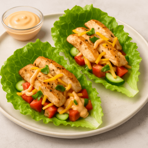 Wrap met sla wraps in plaats van tortilla