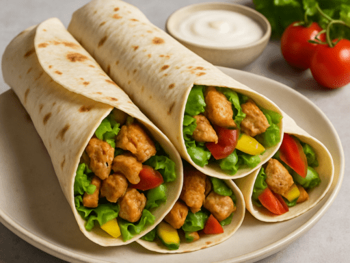 Wraps als avondeten met kip