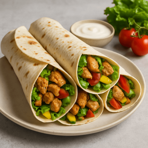 Wraps als avondeten met kip