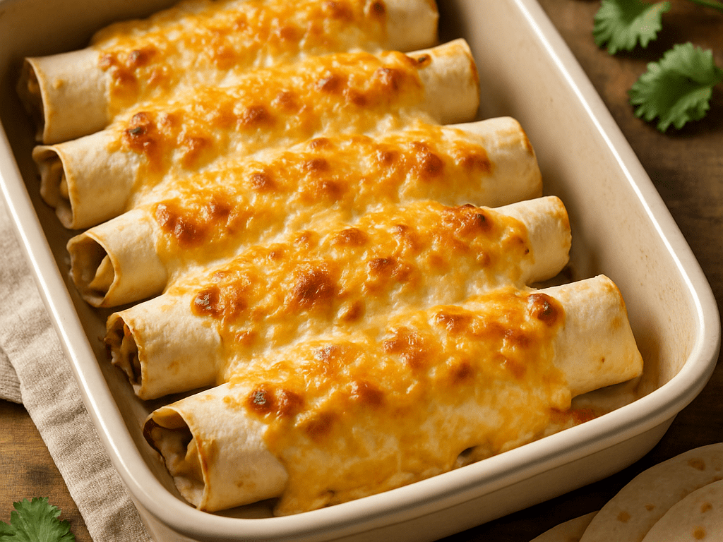 Wraps met kaas uit de oven