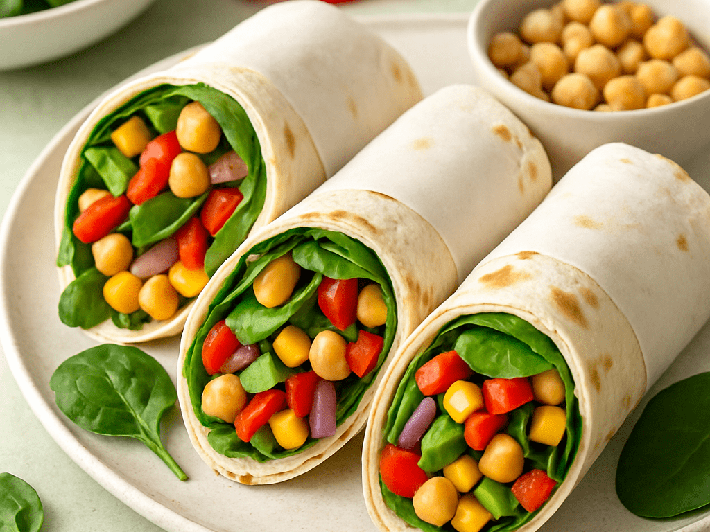 Wraps met vegetarische vulling